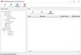 SMSgee - PC SMS Bulk Sender main screen