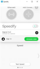 Speedify main screen