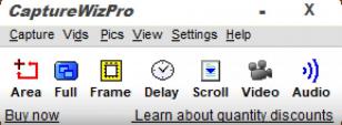 CaptureWiz Pro main screen