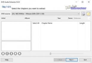 DVD Audio Extractor main screen