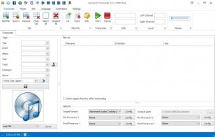 GermaniX Transcoder main screen