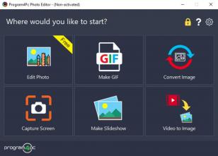 Program4Pc Photo Editor main screen