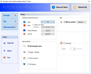 Wisdom-soft Auto Screen Recorder Free main screen