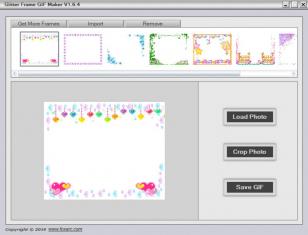 Glitter Frame Gif Maker main screen