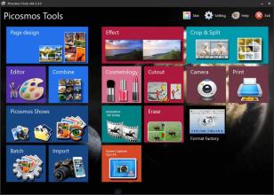 Picosmos Picture Tools main screen