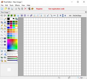 Pixel Editor main screen