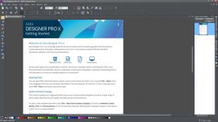 Xara Designer Pro X main screen