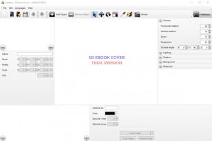 3D Ebook Cover main screen