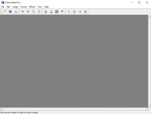 Frame Maker Pro main screen