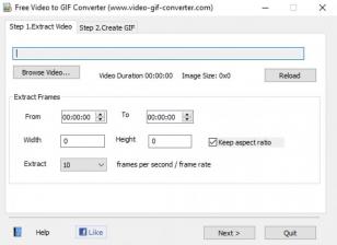 Free Video to GIF Converter main screen