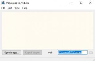 JPEGCrops main screen