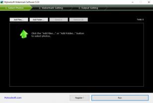Mytoolsoft Watermark Software main screen
