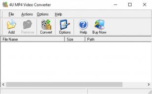 4U MP4 Video Converter main screen