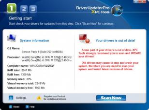 Driver Updater Pro main screen