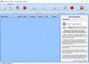 Ace Video Converter main screen