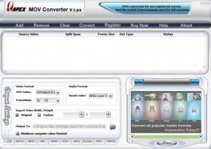 Apex MOV Converter main screen