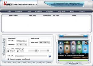 Apex Video Converter Super main screen