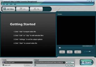 Daniusoft Video to Nokia Converter main screen