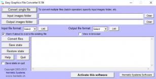 Easy Graphics File Converter main screen