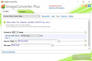 ImageConverter Plus main screen