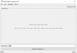 Moo0 Video Converter main screen