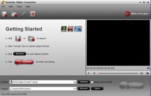 Pavtube Video Converter main screen