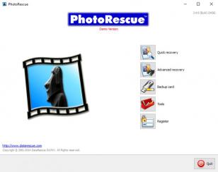 PhotoRescue PC main screen