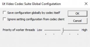 Ut Video Codec Suite main screen