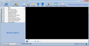 Free Live TV Software main screen