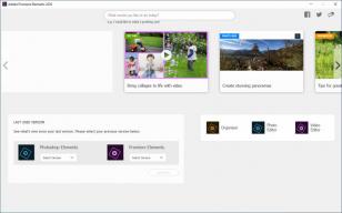 Adobe Premiere Elements 2020 main screen