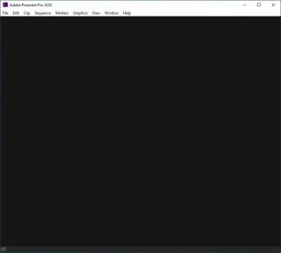Adobe Premiere Pro 2020 main screen