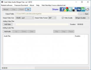 Cute Video Audio Merger Free main screen