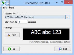 Titledrome Lite main screen