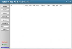 Total Video Audio Converter main screen