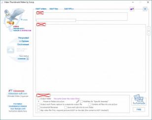 Video Thumbnails Maker main screen