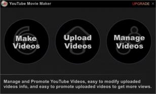 Youtube Movie Maker main screen