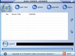 AoA Video Joiner main screen