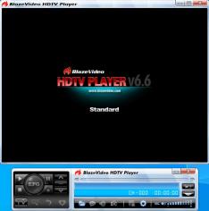 BlazeVideo HDTV Player Standard main screen