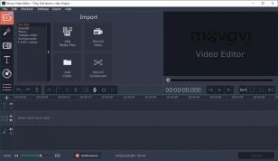 Movavi Video Editor main screen