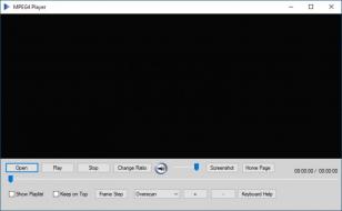 MPEG4 Player main screen