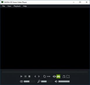 NVIDIA 3D Vision Video Player main screen