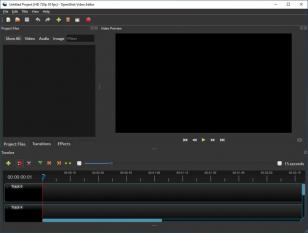 OpenShot Video Editor main screen