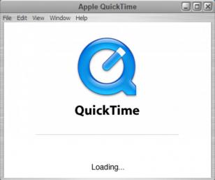 QuickTime Player main screen