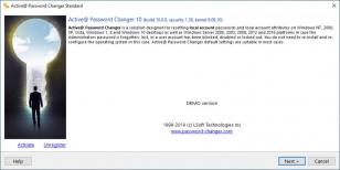 Active Password Changer Standard main screen