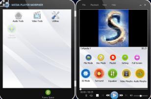 AV Media Player Morpher main screen