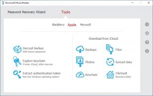 Elcomsoft Phone Breaker main screen