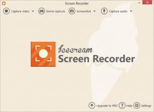 Icecream Screen Recorder main screen