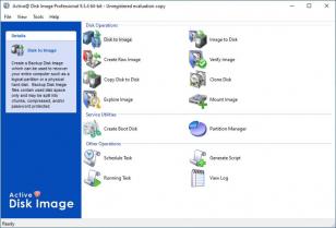 Active@ Disk Image Professional main screen