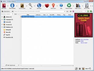 Calibre main screen