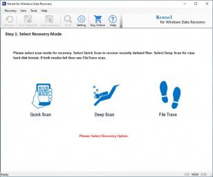 Kernel for Windows Data Recovery main screen